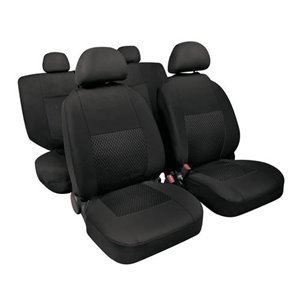 Seat cover set Linear, black