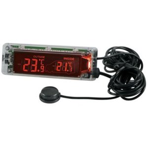 Indoor outdoor thermometer with LED 12 24 - Top1autovaruosad