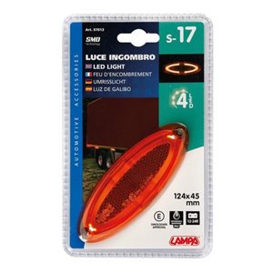 Led luminaire  orange  12-24V  124   45mm - Top1autovaruosad