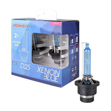Xenon D2S set 2st ljus blått ljus