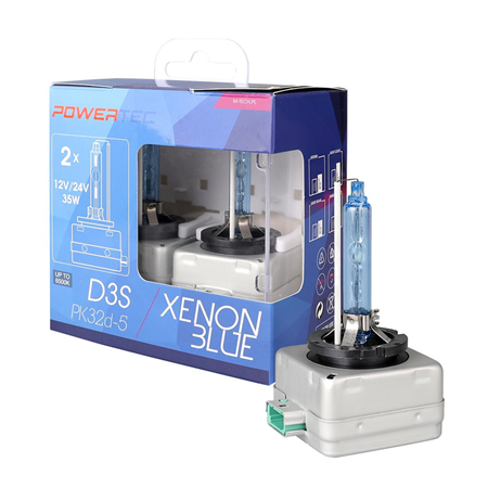 Xenon D3S set 2st ljus blått ljus