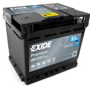 Exide Premium 53Ah540A 207x175x190-+
