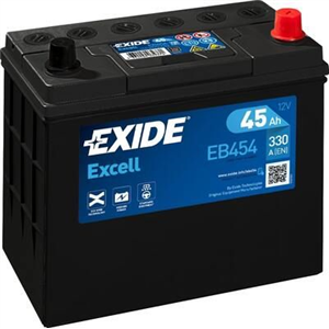 Exide Excell 45Ah 330A 237x127x227-+