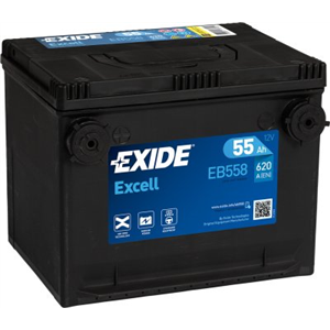 Batteri Exide Excell 55Ah 620A 230x180x18 - Top1autovaruosad