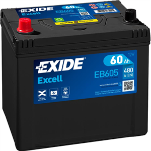 Batteri Excell 60Ah 390A 230x172x220   - - Top1autovaruosad