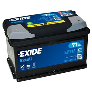 Battery Excell 71Ah 670A 278x175x175 -   - Top1autovaruosad