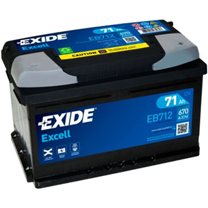 Battery Excell 71Ah 670A 278x175x175 -   - Top1autovaruosad