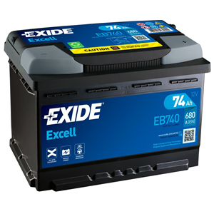Battery Excell 74Ah 680A 278x175x190 -   - Top1autovaruosad