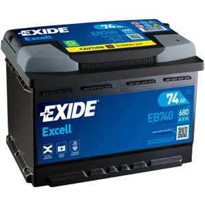 Battery Excell 74Ah 680A 278x175x190 -   - Top1autovaruosad
