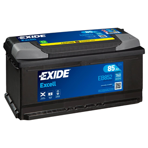 Exide Excell 85Ah 760A 353x175x175-+