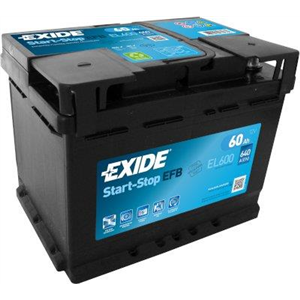 Batteri Exide EFB 60Ah 640A 242x175x190 - - Top1autovaruosad