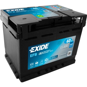 Battery Exide EFB 60Ah 640A 242x175x190 - - Top1autovaruosad