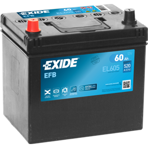 Batteri Exide EFB 60Ah 520A 230x173x222   - Top1autovaruosad