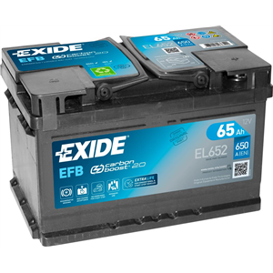 Battery Exide EFB 65Ah 650A 278x175x175 - - Top1autovaruosad