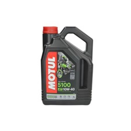 5100 10W40 4L 104068 4T engine oil 4T MOTUL 5100 SAE 10W40 4l SM JASO MA 2 Semi synthe