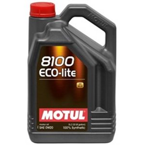 8100 ECO-LITE 0W20 5L Моторное масло MOTU - Top1autovaruosad