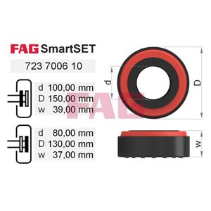 723 7006 10 Hjullagersats Schaeffler FAG - Top1autovaruosad