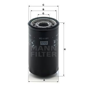 WD 11 001 Filter, Drift hydraulik MANN-FILTER - Top1autovaruosad