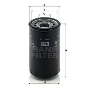 WD 11 001 Гидравлический фильтр MANN FILTER     