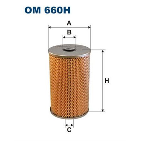 OM 660H Filter, operating hydraulics FILTRON