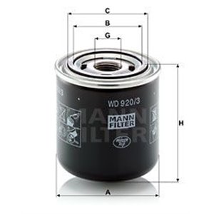 WD 920/3 Hüdraulikafilter,automaatkäigukast MANN-FILTER - Top1autovaruosad