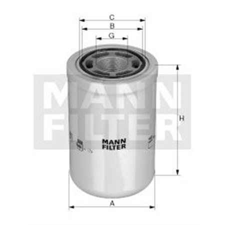 W 1245/3 X  Hydraulic filter MANN FILTER 