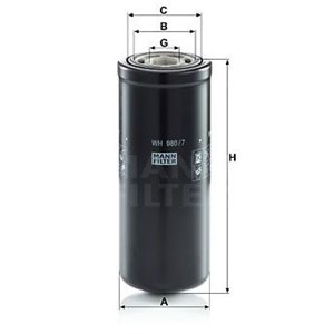 WH 980 7  Hydraulic filter MANN FILTER  - Top1autovaruosad