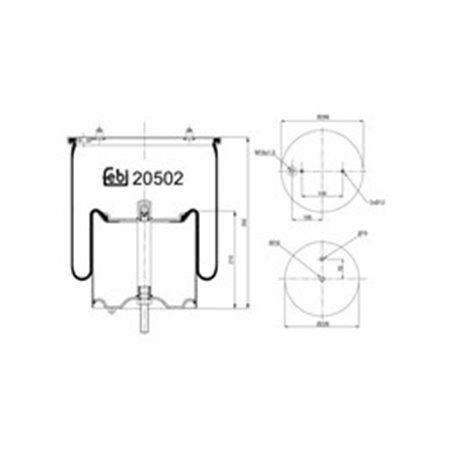 20502 Bälg, luftfjädring FEBI BILSTEIN