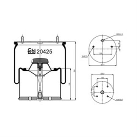 20425 Bälg, luftfjädring FEBI BILSTEIN