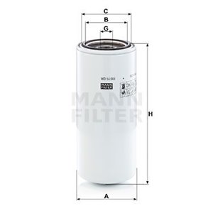 WD 14 004 Гидравлический фильтр MANN FILTER     