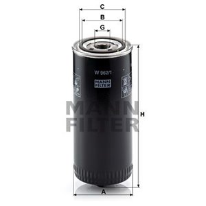 W 962/1  Hydraulic filter MANN FILTER 