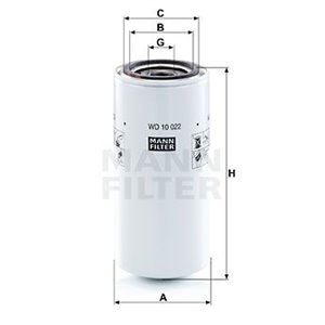 WD 10 022 Filter,tööhüdraulika MANN-FILTER - Top1autovaruosad