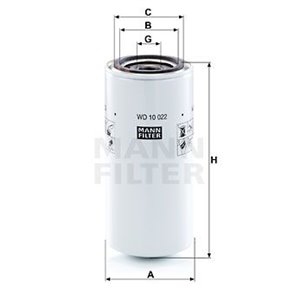 WD 10 022  Hydraulic filter MANN FILTER  - Top1autovaruosad