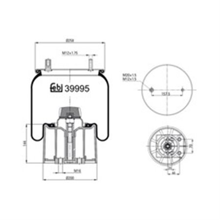 39995 Кожух пневматической рессоры FEBI BILSTEIN