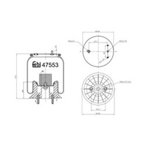 47553 Bälg, luftfjädring FEBI BILSTEIN - Top1autovaruosad