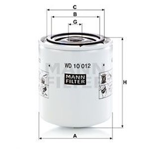 WD 10 012  Hydraulic filter MANN FILTER 