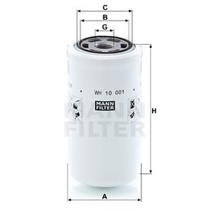 WH 10 001  Hydraulic filter MANN FILTER 