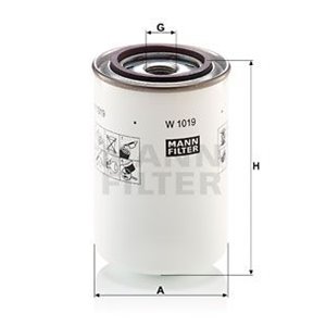 W 1019  Hydraulic filter MANN FILTER 