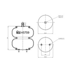 45759 Bälg, luftfjädring FEBI BILSTEIN - Top1autovaruosad