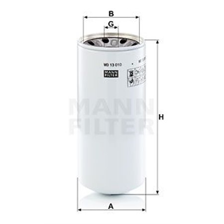 WD 13 010-2 x Filter, operating hydraulics MANN-FILTER