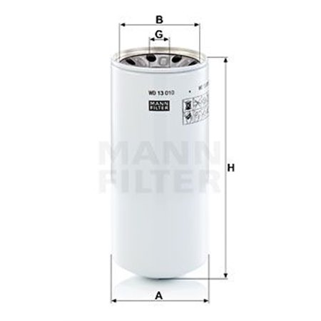 WD 13 010-2 x Фильтр, система рабочей гидравлики MANN-FILTER