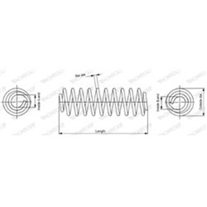 SP3786 Suspension Spring MONROE - Top1autovaruosad