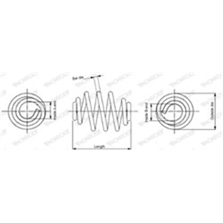 SN2867 Suspension Spring MONROE