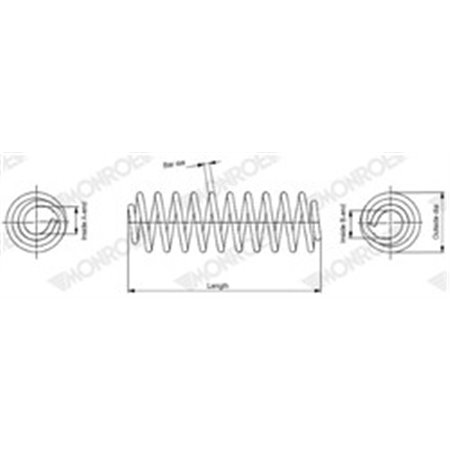 SP4133 Suspension Spring MONROE