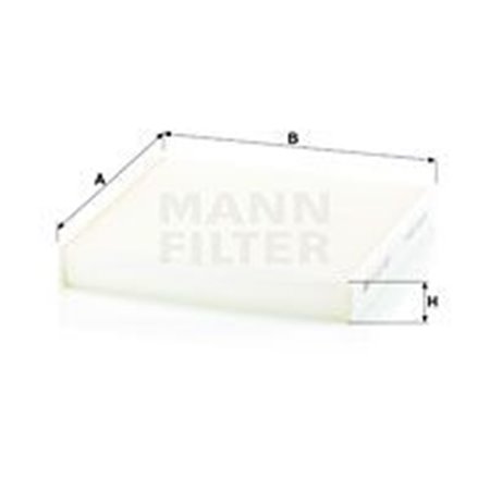 CU 22 029 Filter,salongiõhk MANN-FILTER