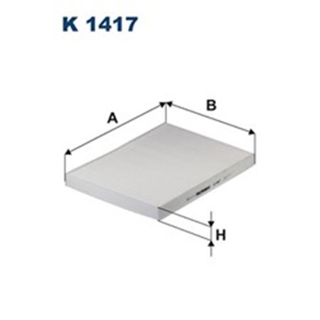 K 1417 Filter, kabin luft FILTRON