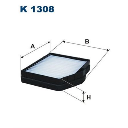 FILTRON K 1308 - Cabin filter fits: HYUNDAI H-1, H-1 / STAREX 2.4/2.5D 06.97-12.07