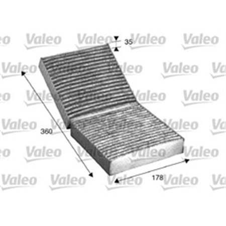 VALEO 715508 - Cabin filter with activated carbon fits: MERCEDES SLK (R171) 1.8-5.5 03.04-02.11