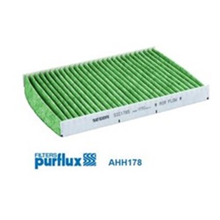 PURFLUX AHH178 - Cabin filter anti-allergic fits: AUDI A3, TT VW BORA, BORA I, GOLF IV, LUPO I, NEW BEETLE 1.0-3.2 09.96-12.13