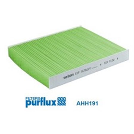PURFLUX AHH191 - Cabin filter anti-allergic fits: MERCEDES G (W461), G (W463) AUDI A1, A1 CITY CARVER, A2 SEAT CORDOBA, IBIZA 